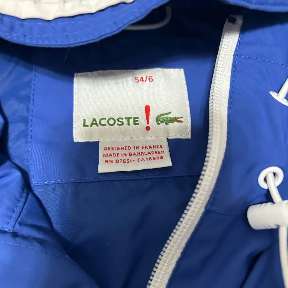 Vintage Lacoste Women’s Blue Windbreaker Jacket - Picture 3 of 4
